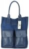Kožené kabelka shopper bag Vittoria Gotti jeans V27A